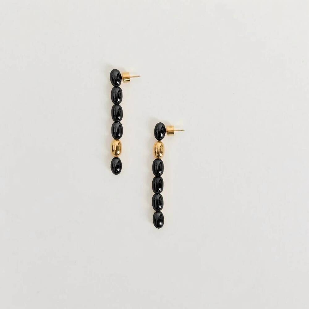 NEW HEAVEN MAYHEM women's edith earrings in black